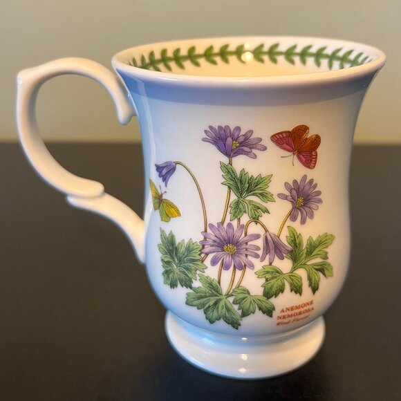 Vintage PORTMEIRION Botanic Garden TERRACE Fine China Cup / Mug ~ Wind Flowers - Picture 1 of 7